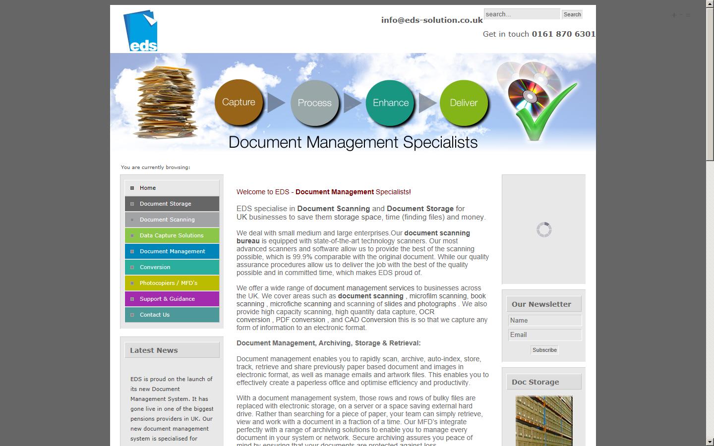 Euro Data Services  Website