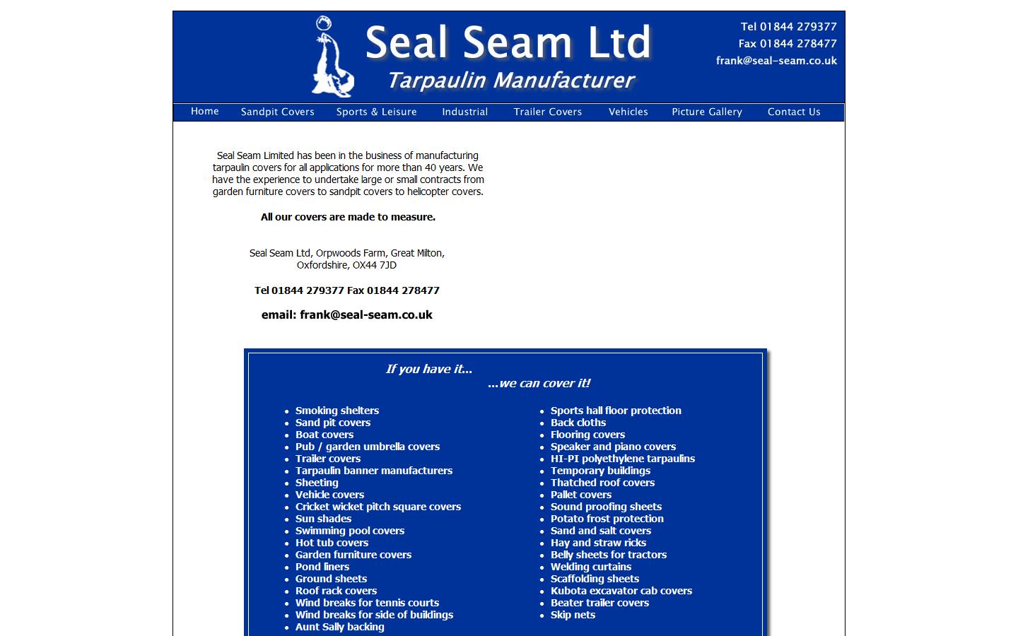 Seal Seam  Website
