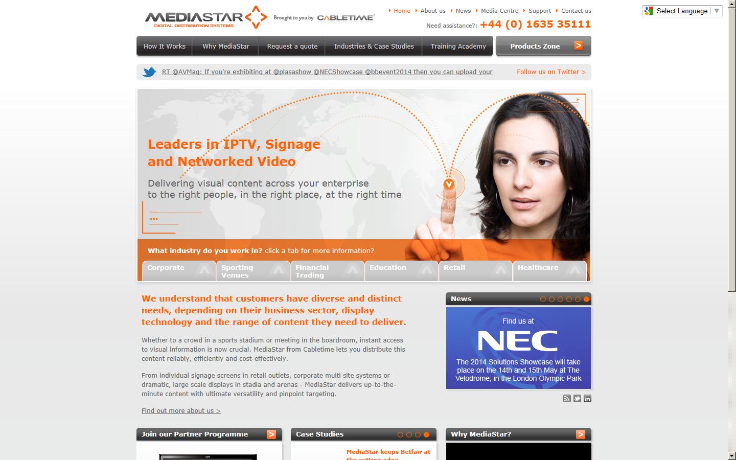 Media Star Systems Website