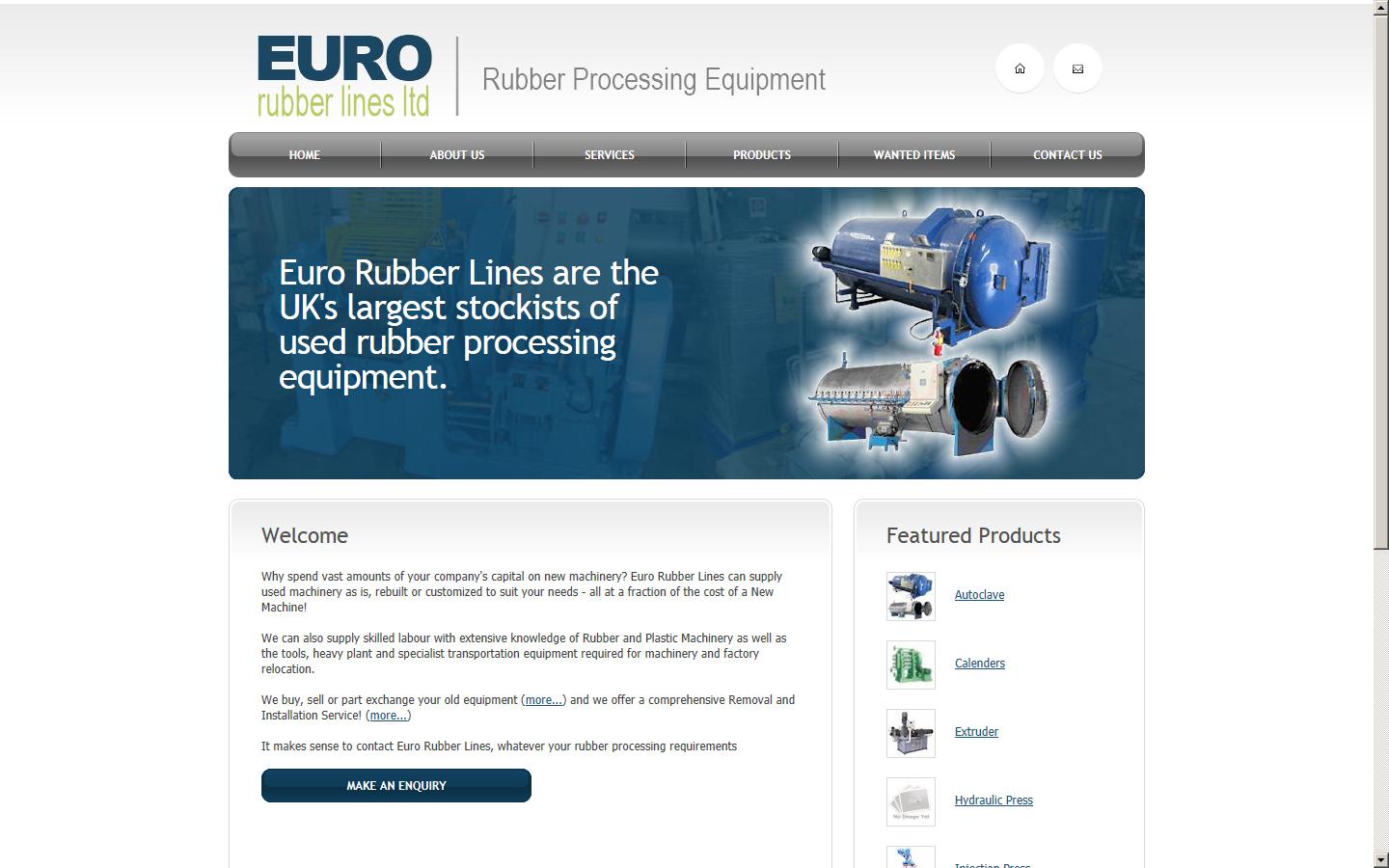 Euro Rubber Lines  Website