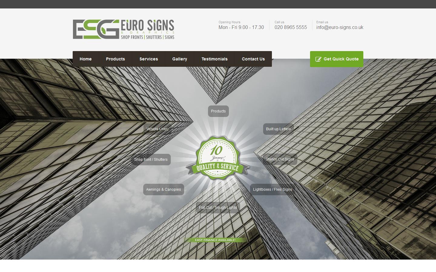 EURO SIGNS Website
