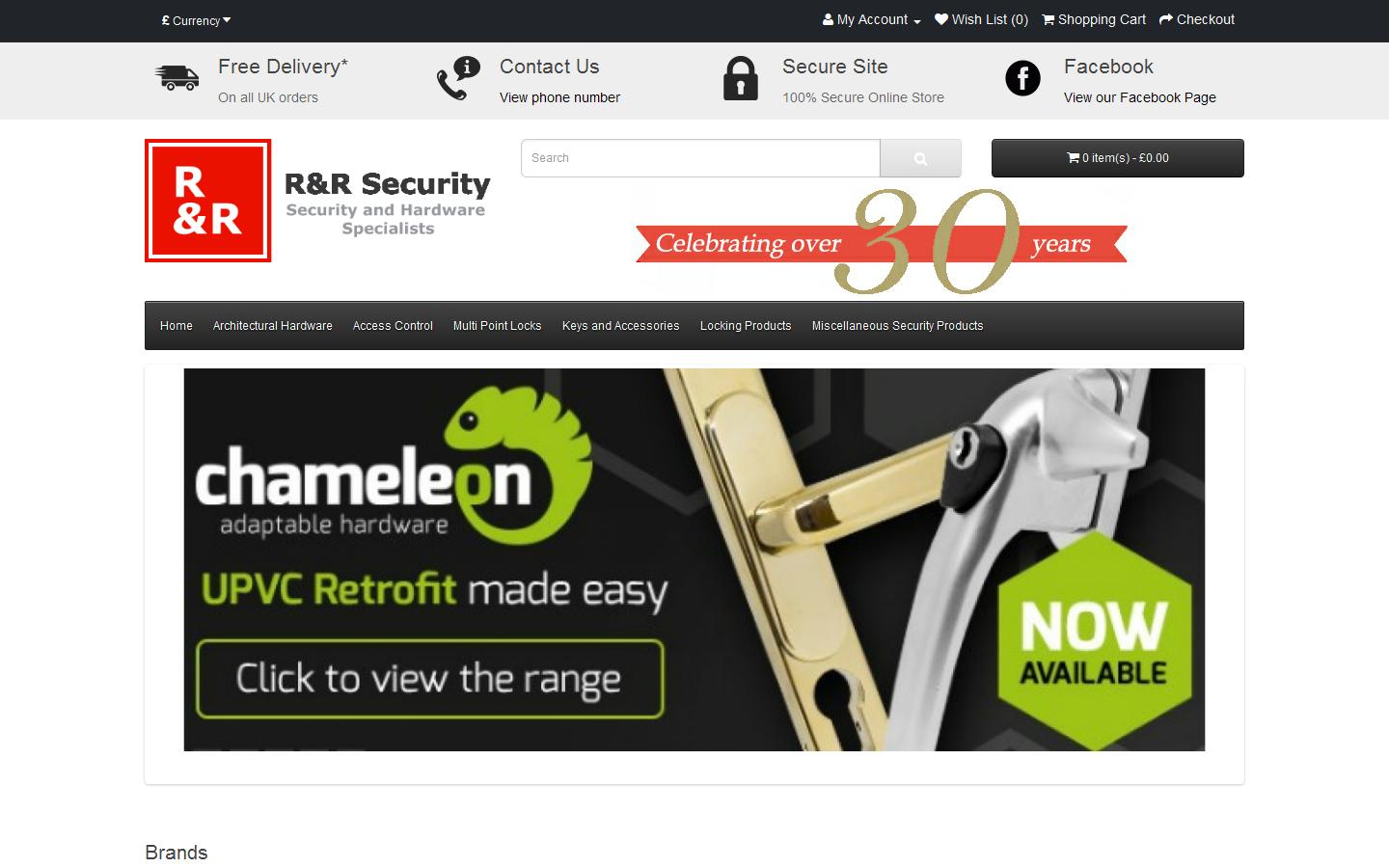 R&R Security Supplies Website