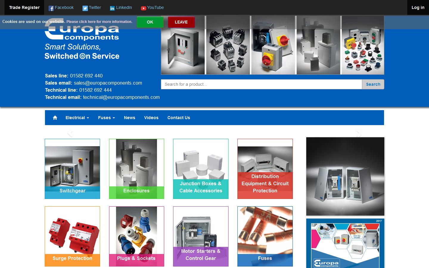 Europa Components Website