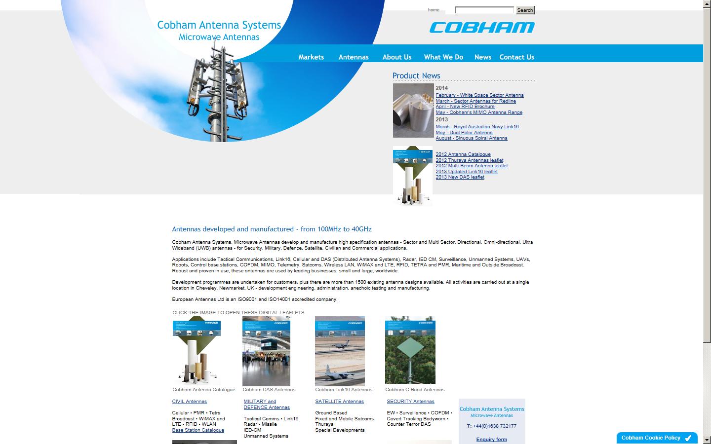 European Antennas Ltd Website