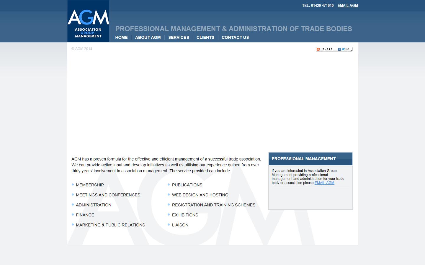 Association Group Management Website