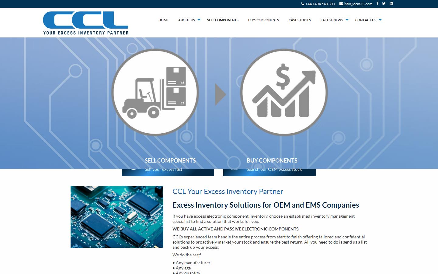 CCL - Computer Components Ltd Website