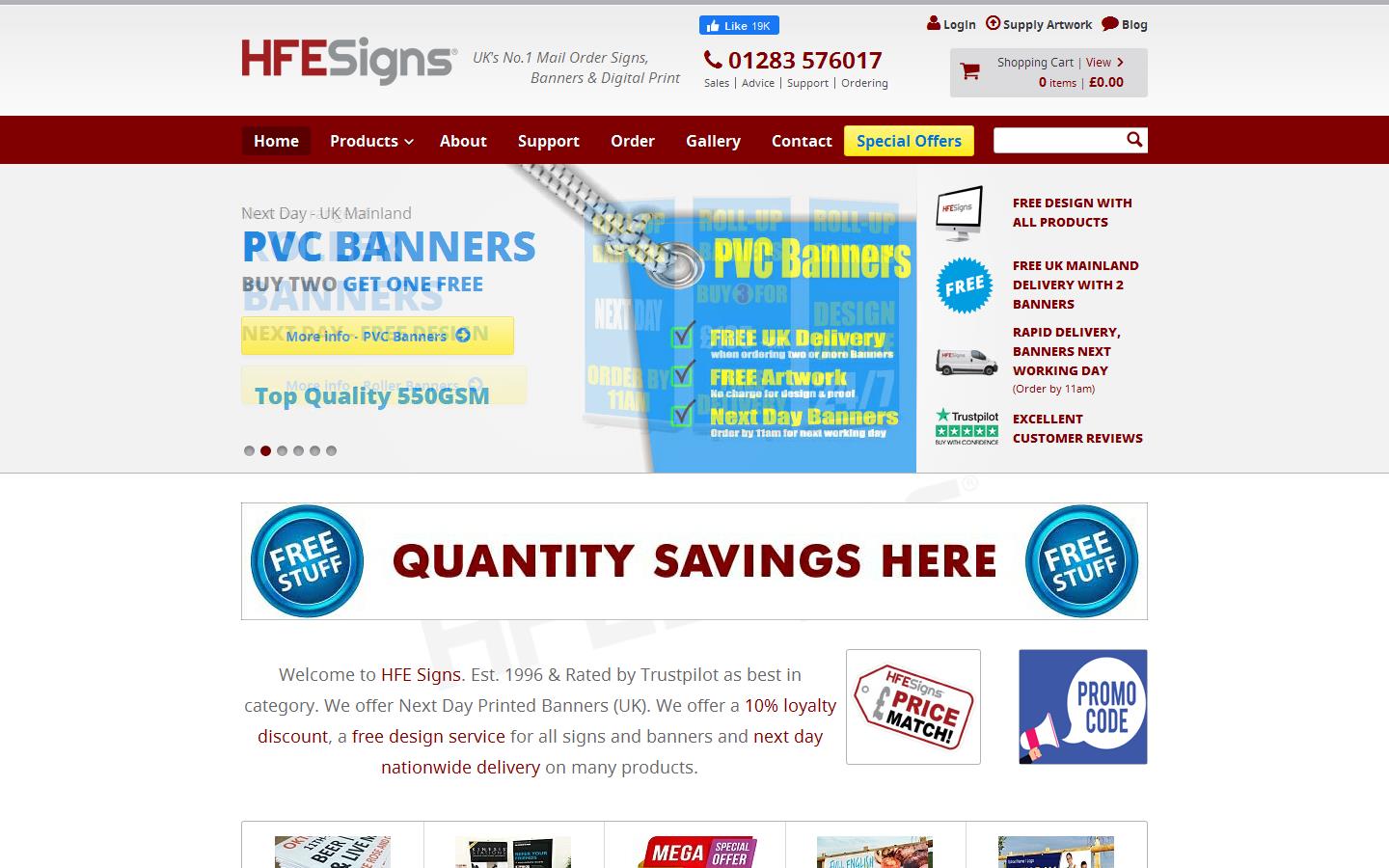 HFE Signs Ltd Website