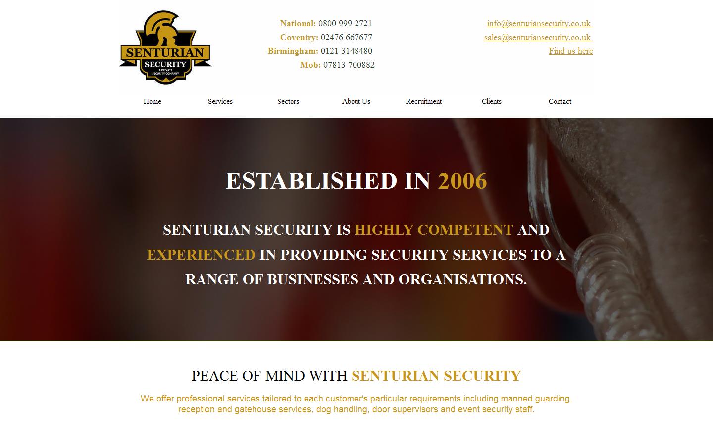 Senturian Security Website