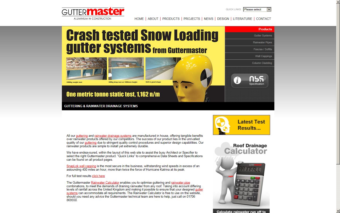 Guttermaster Ltd Website