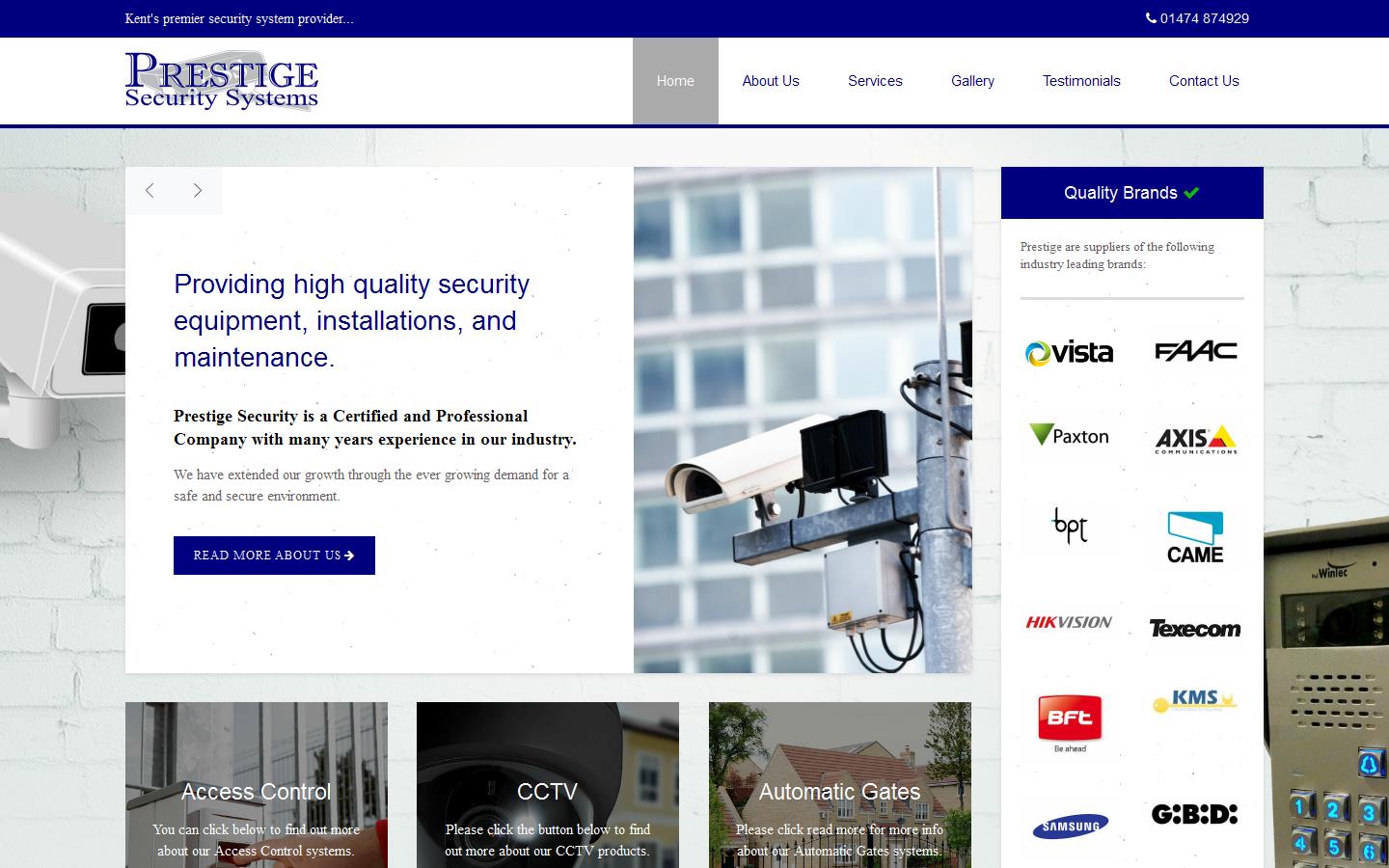 Prestige Security Systems Ltd Website