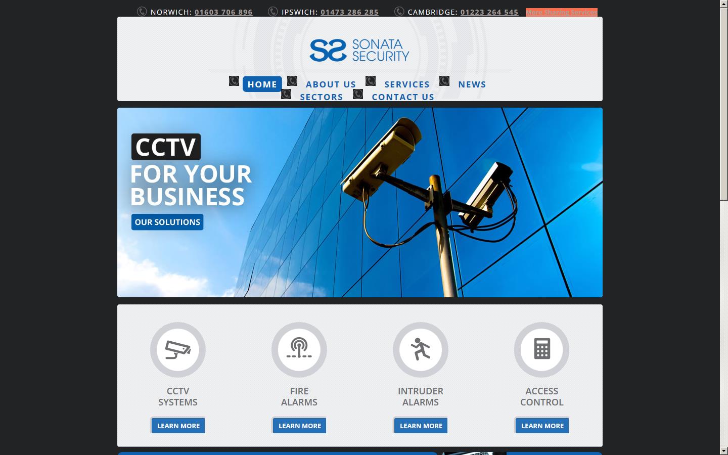 Sonata Security Ltd Website