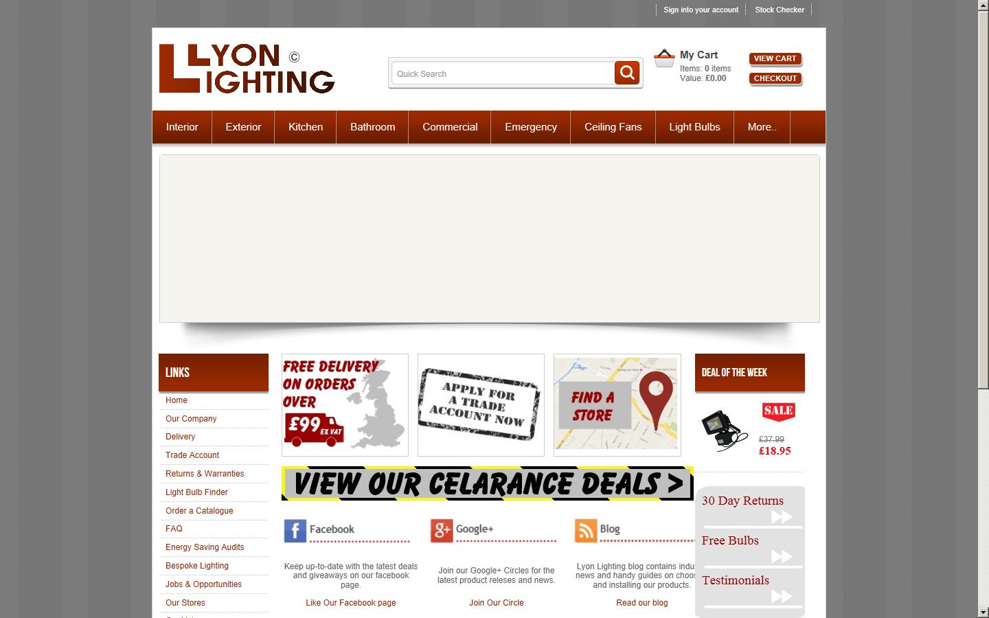 Lyon Lighting Website