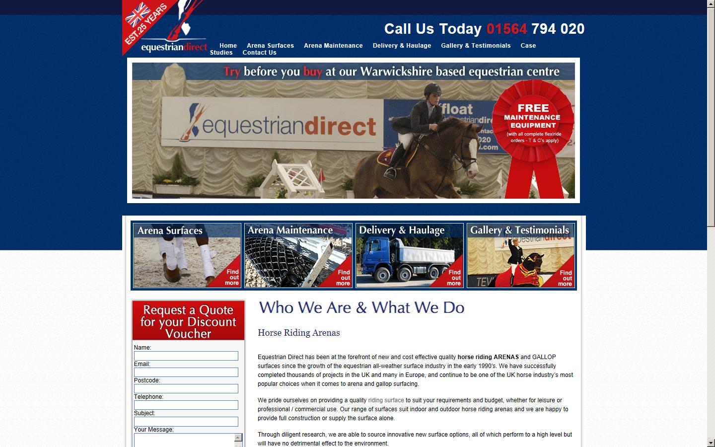 Equestrian Direct Ltd Website