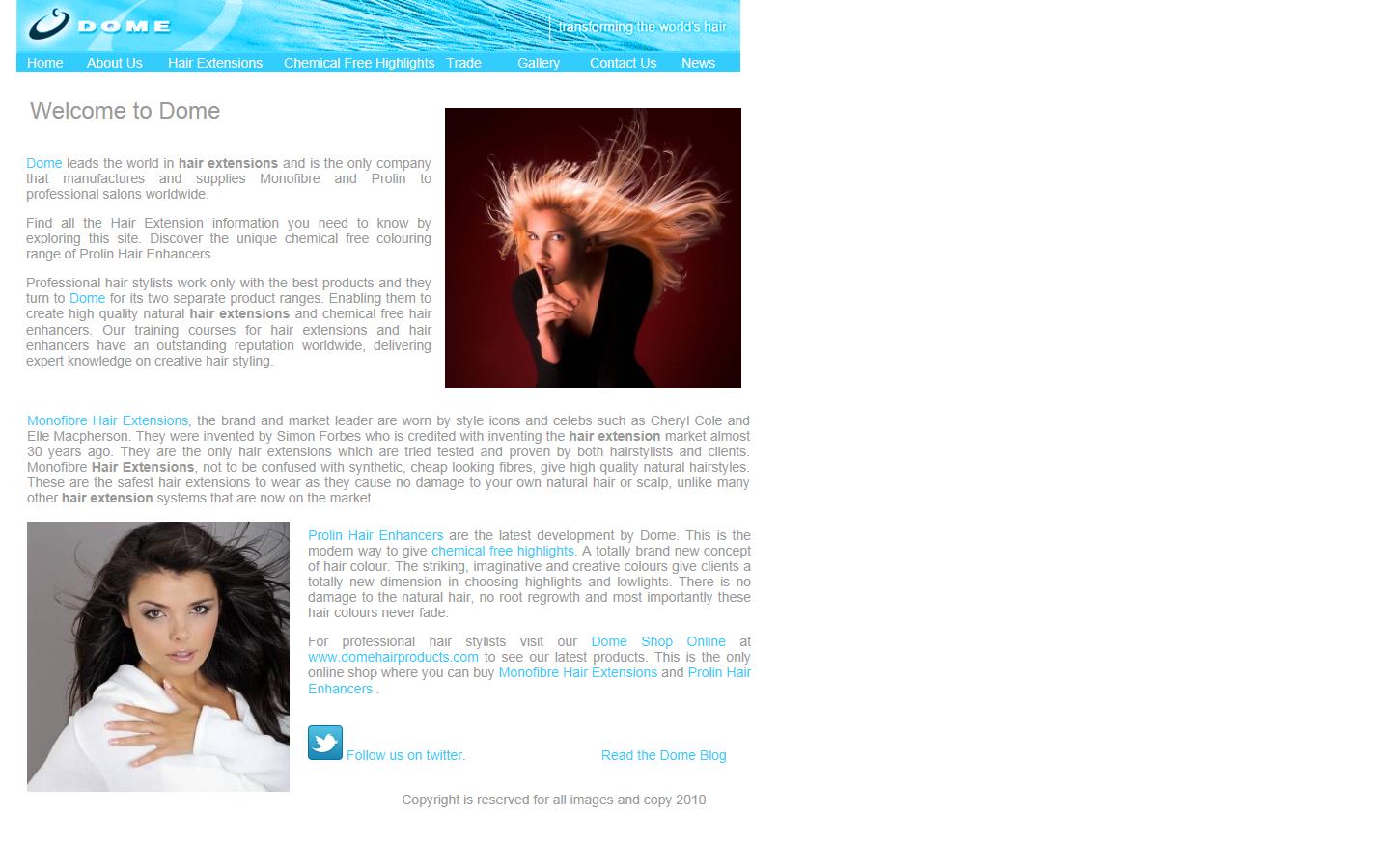 Dome Cosmetics Ltd Website