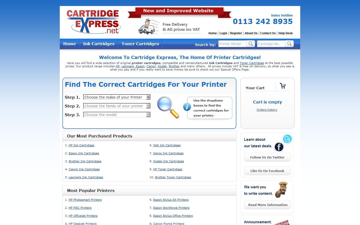 Cartridge Express Website
