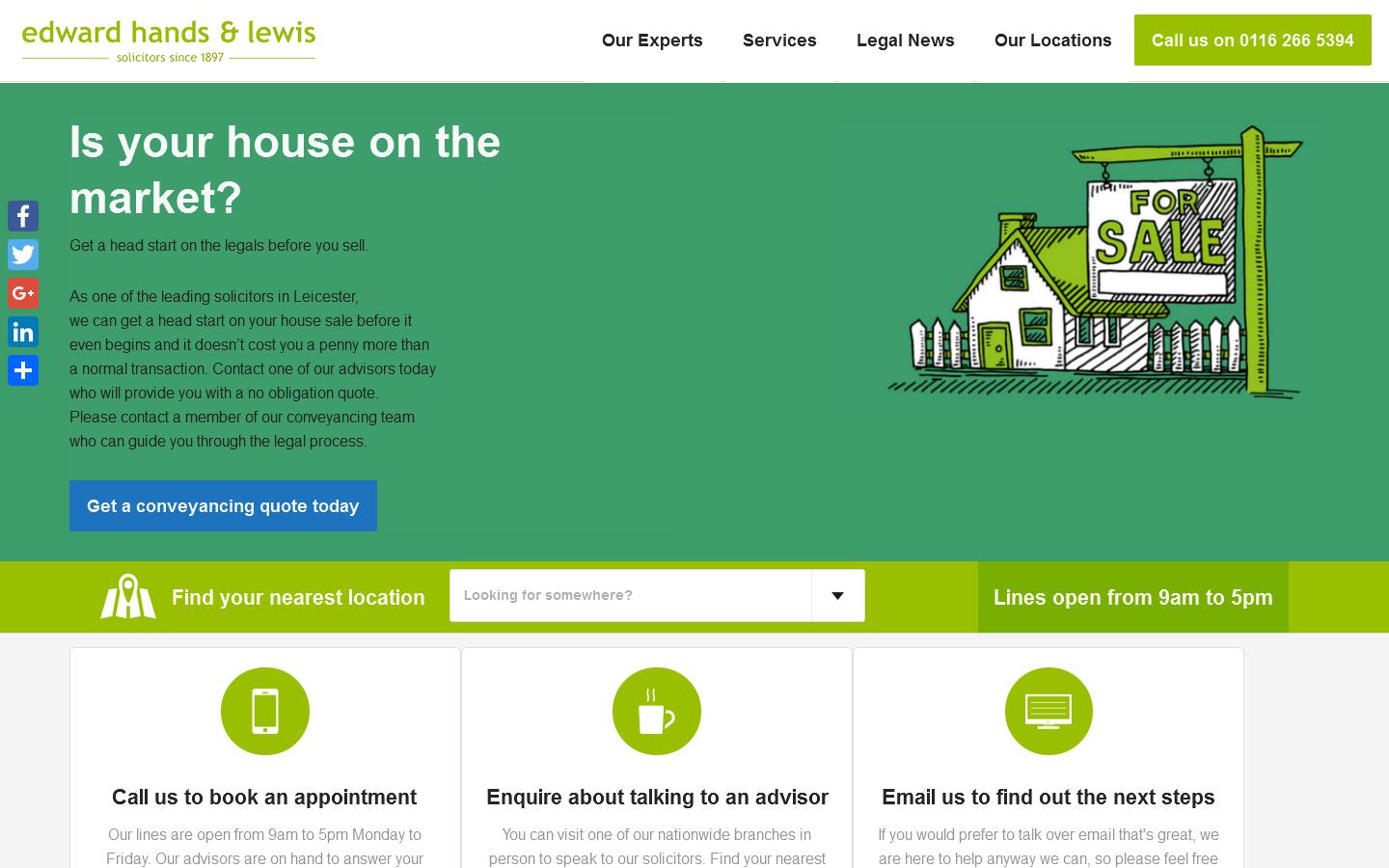 Edward Hands & Lewis Website