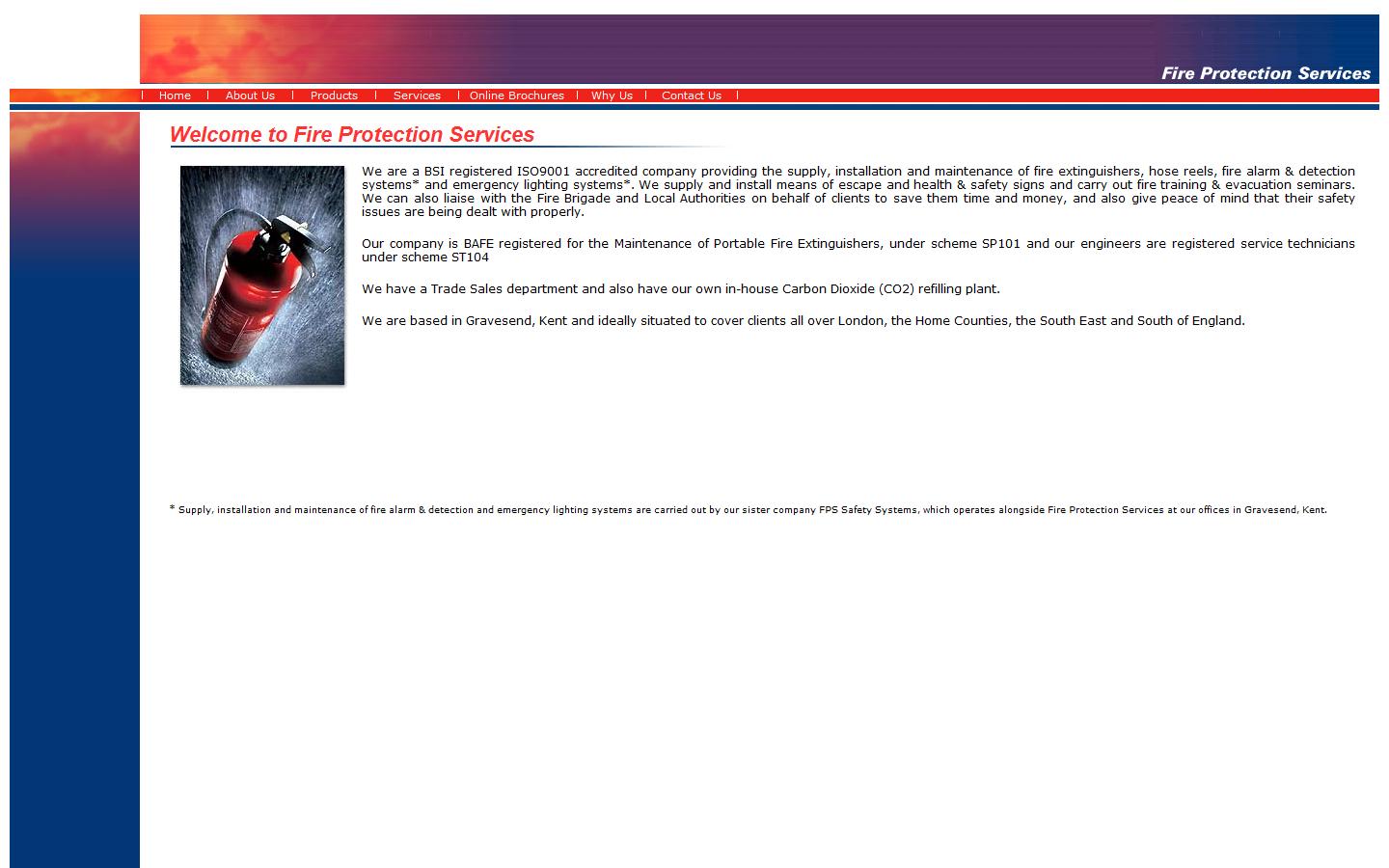 Fire Protection Services  Website