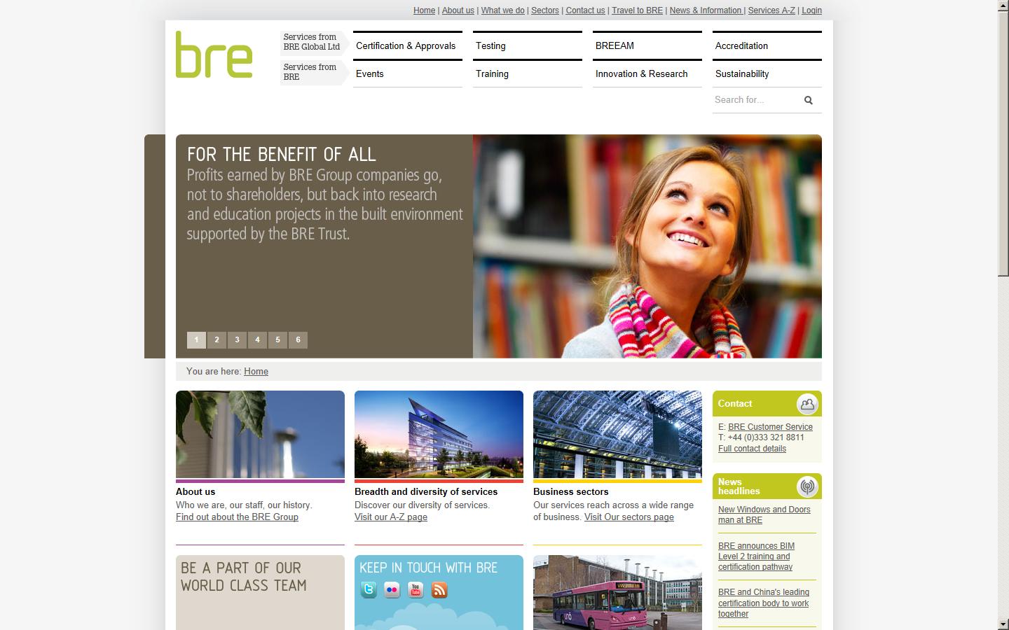BRE Website