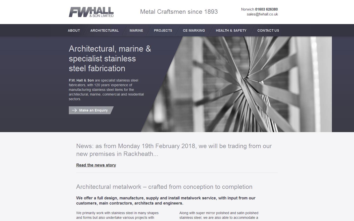 F. W. Hall & Son Ltd Website