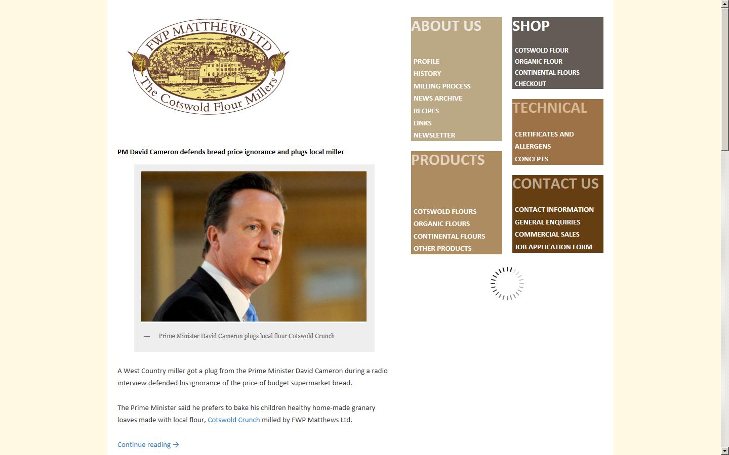 FWP Matthews Ltd Website