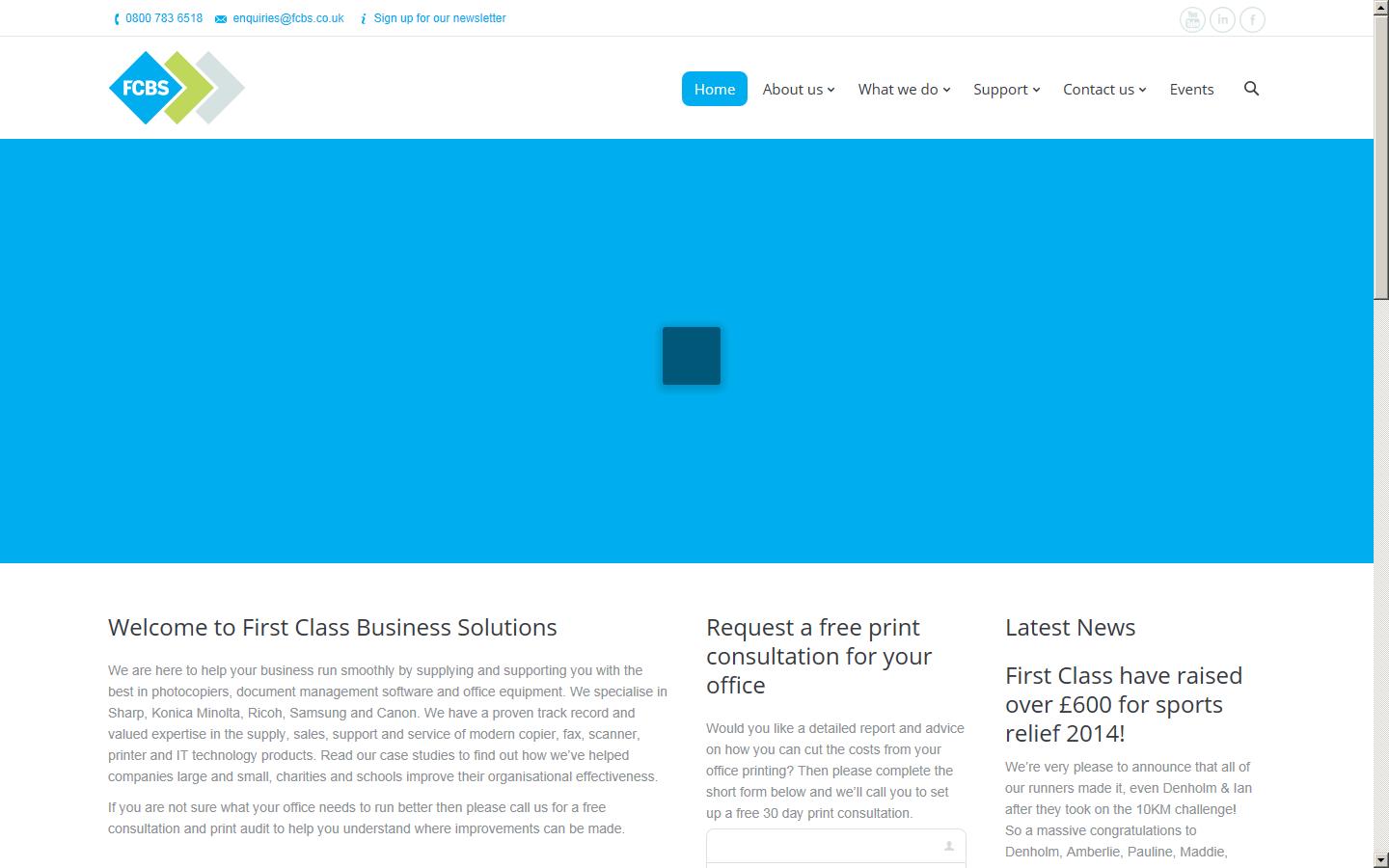 First Class Business Solutions Website