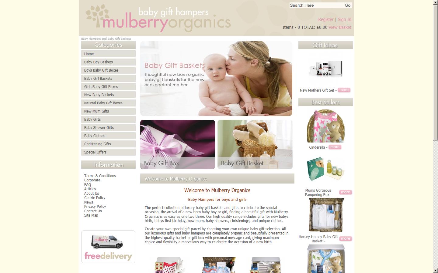 Mulberry Organics Website