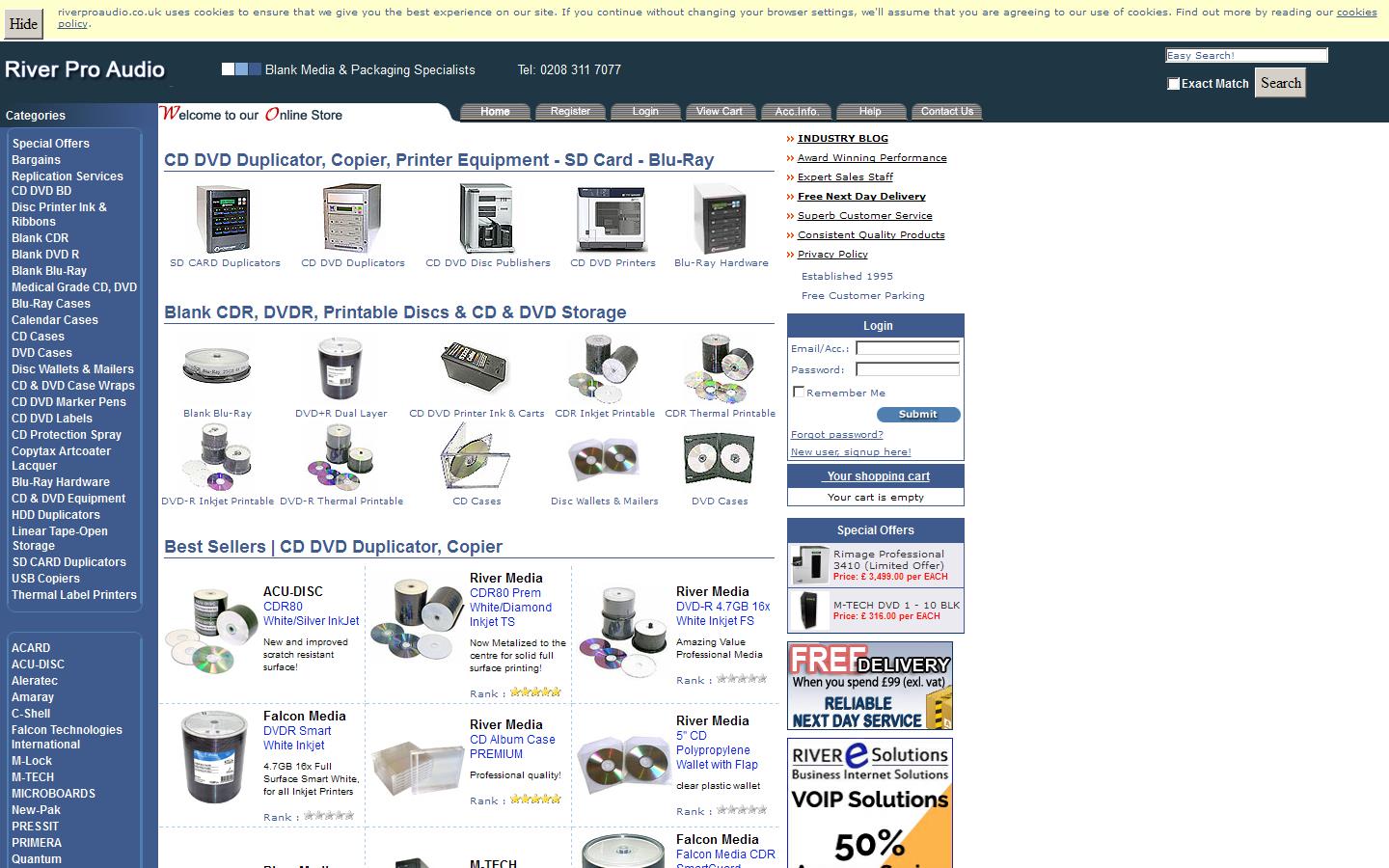 River Pro Audio Website