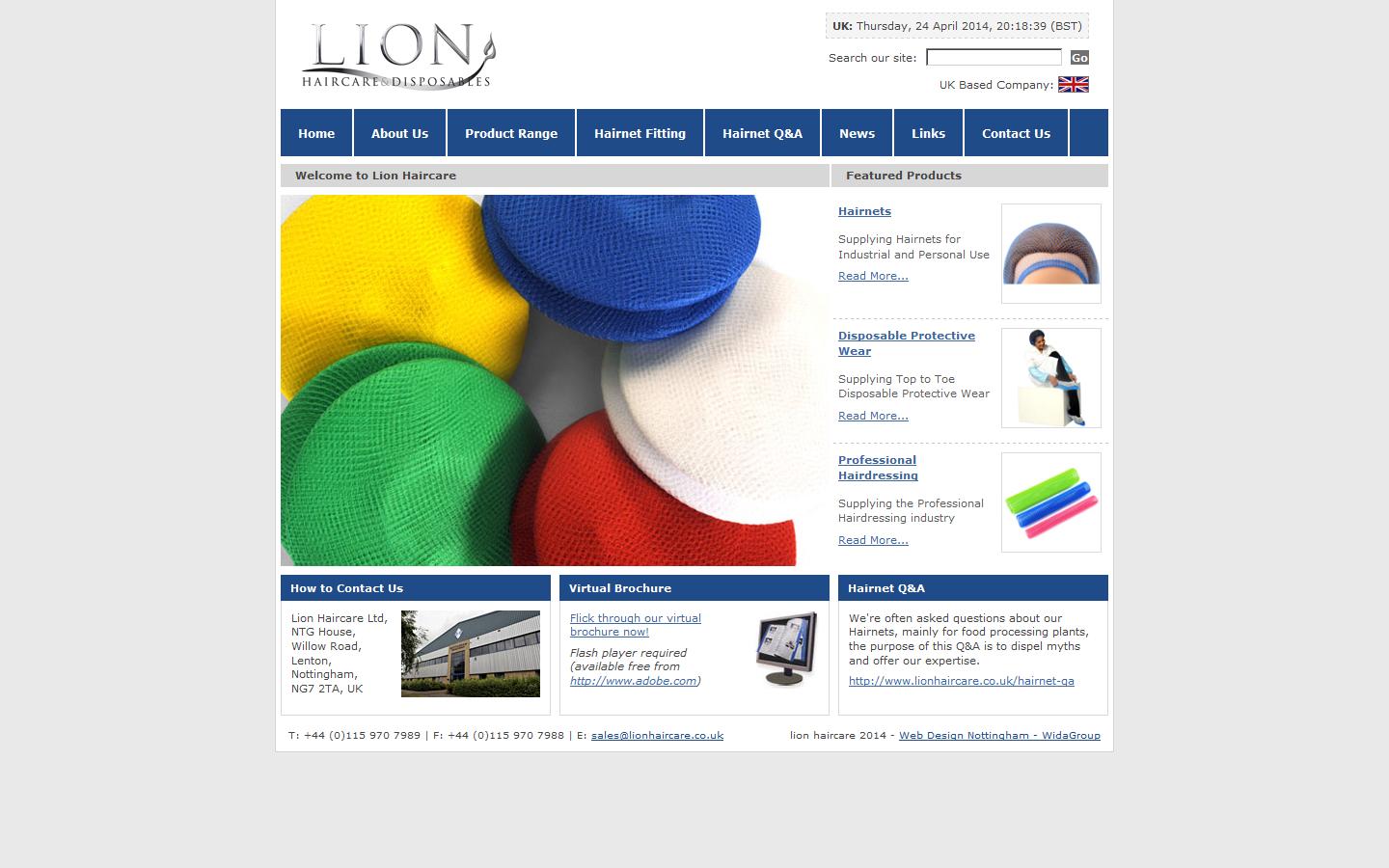 Lion Haircare Ltd Website