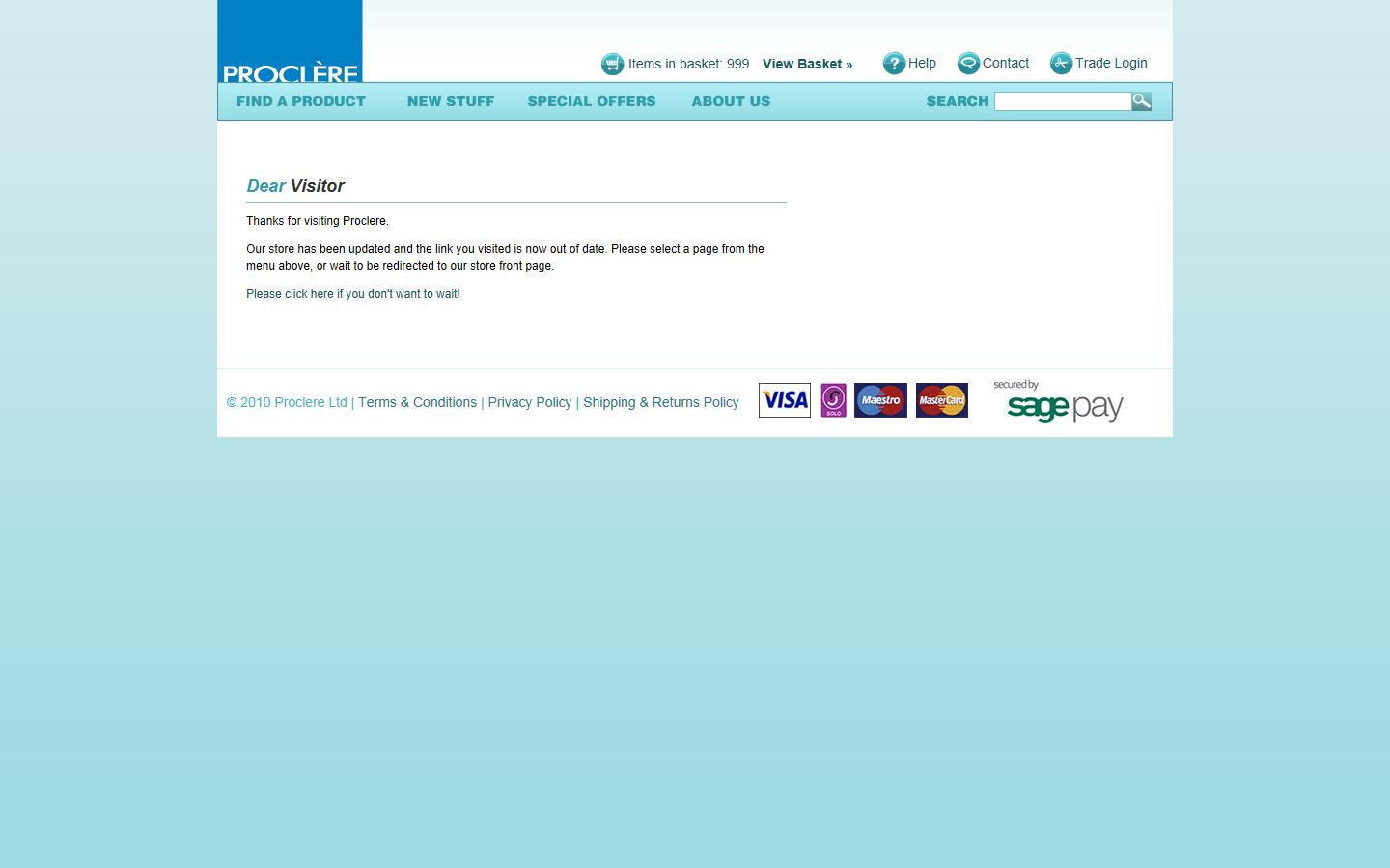 Proclere Ltd Website