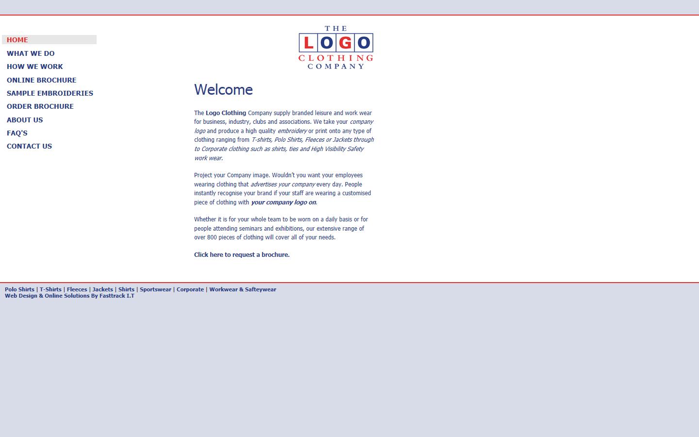 The Logo Clothing Company  Website