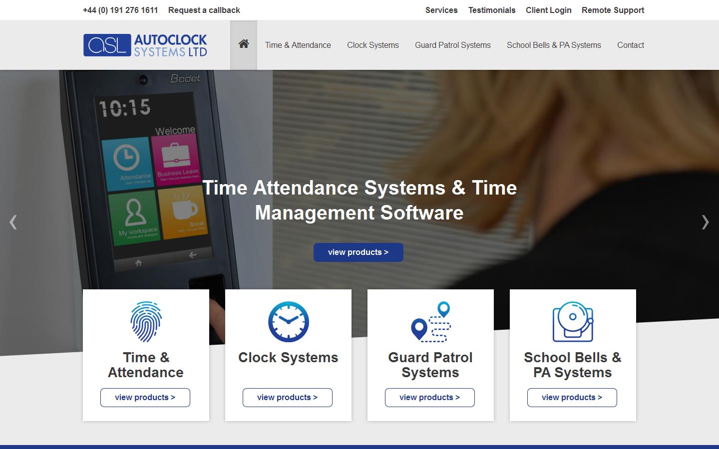 Autoclock Sytems Ltd Website