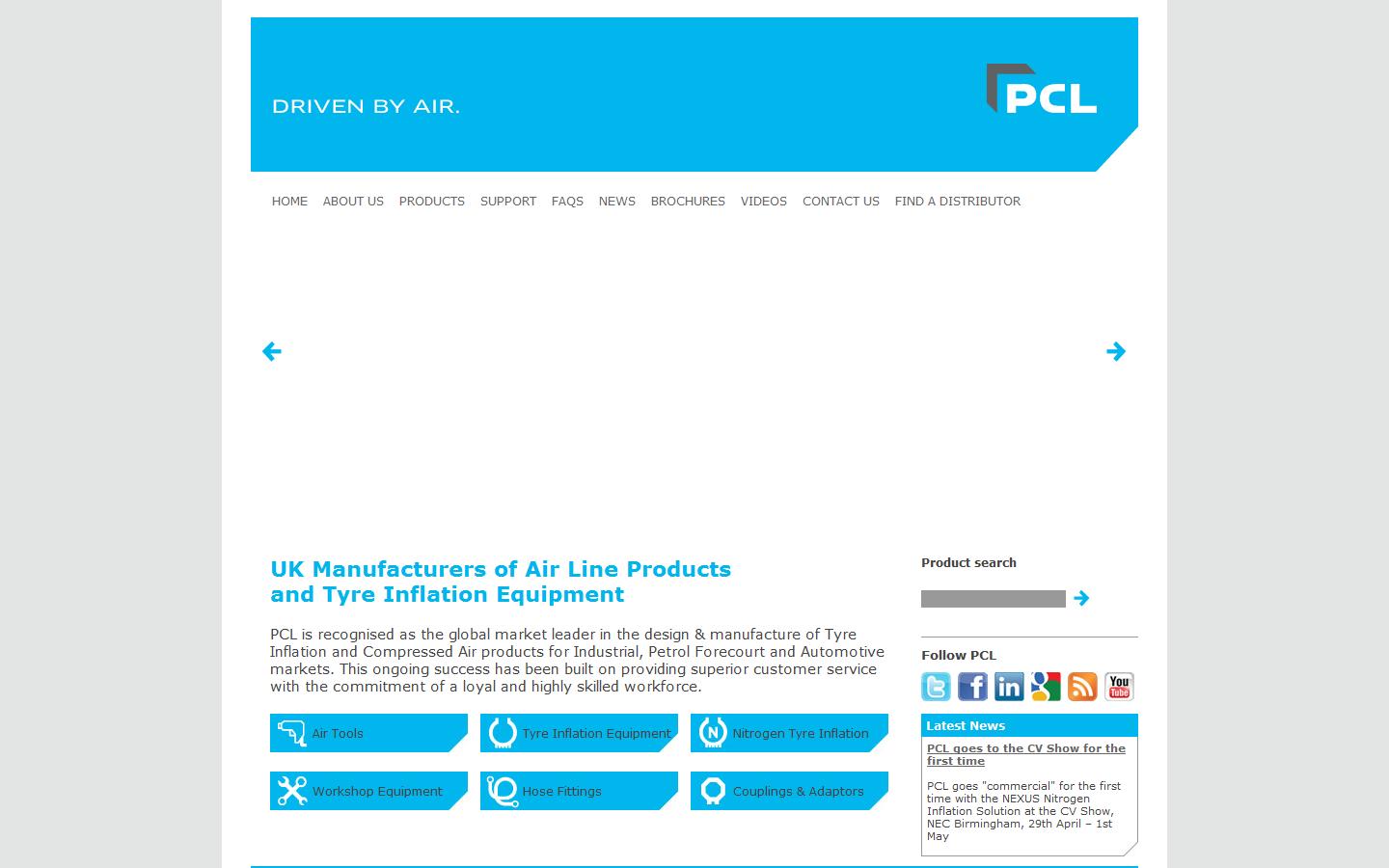 Pneumatic Components Ltd (PCL) Website