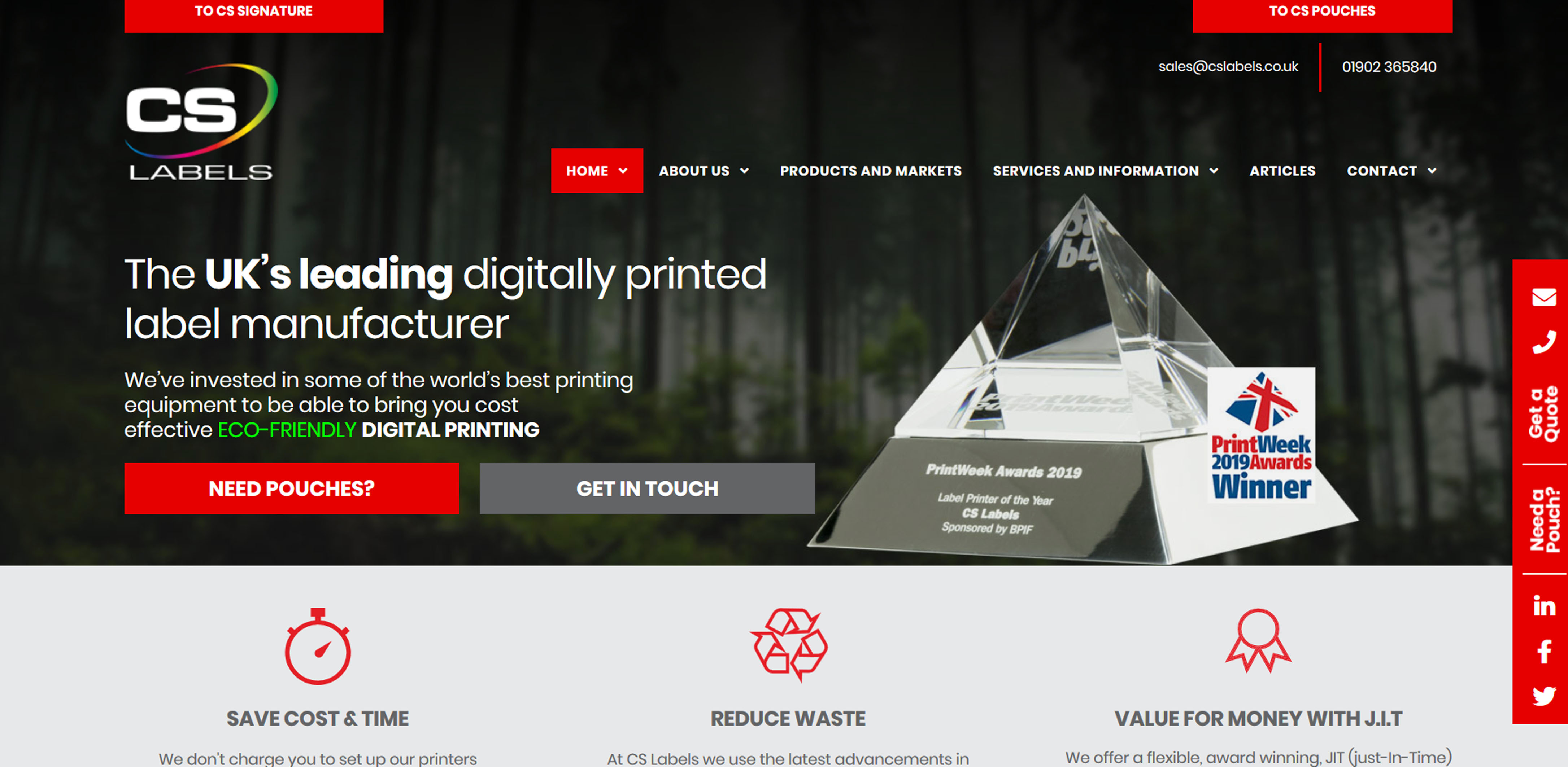 CS Labels Ltd Website