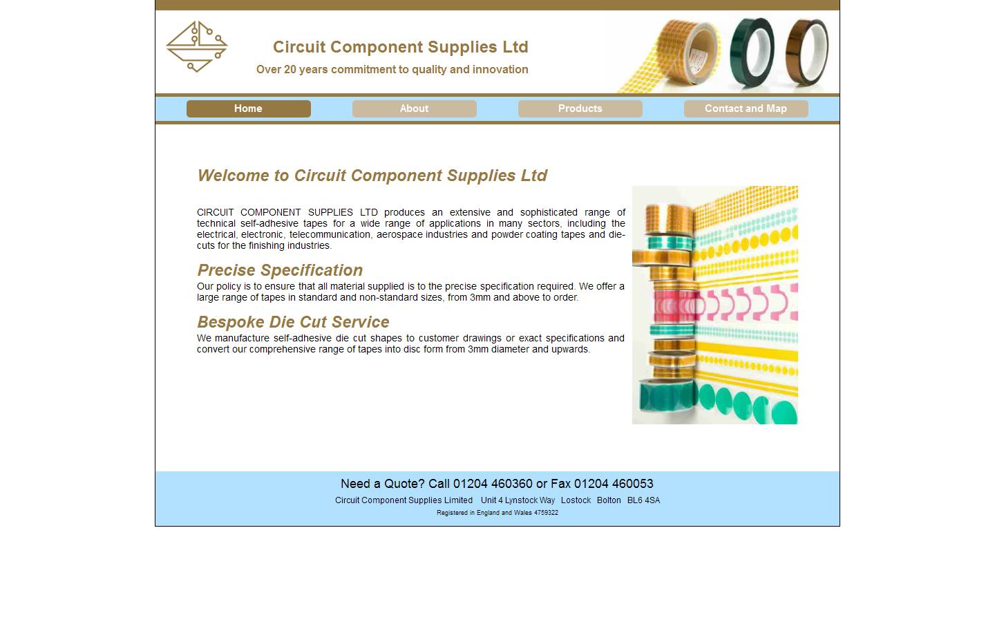 Circuit Component Supplies Ltd Website