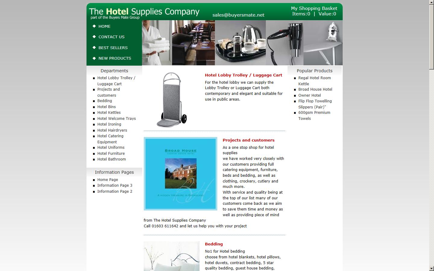 The Hotel Supplies Company  Website