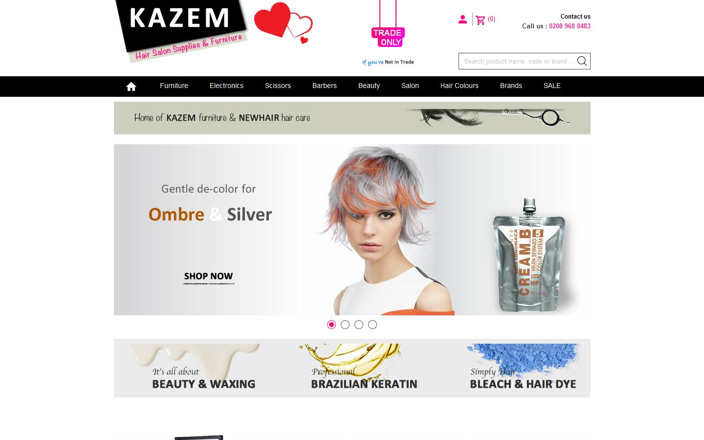 Kazem Hair Website