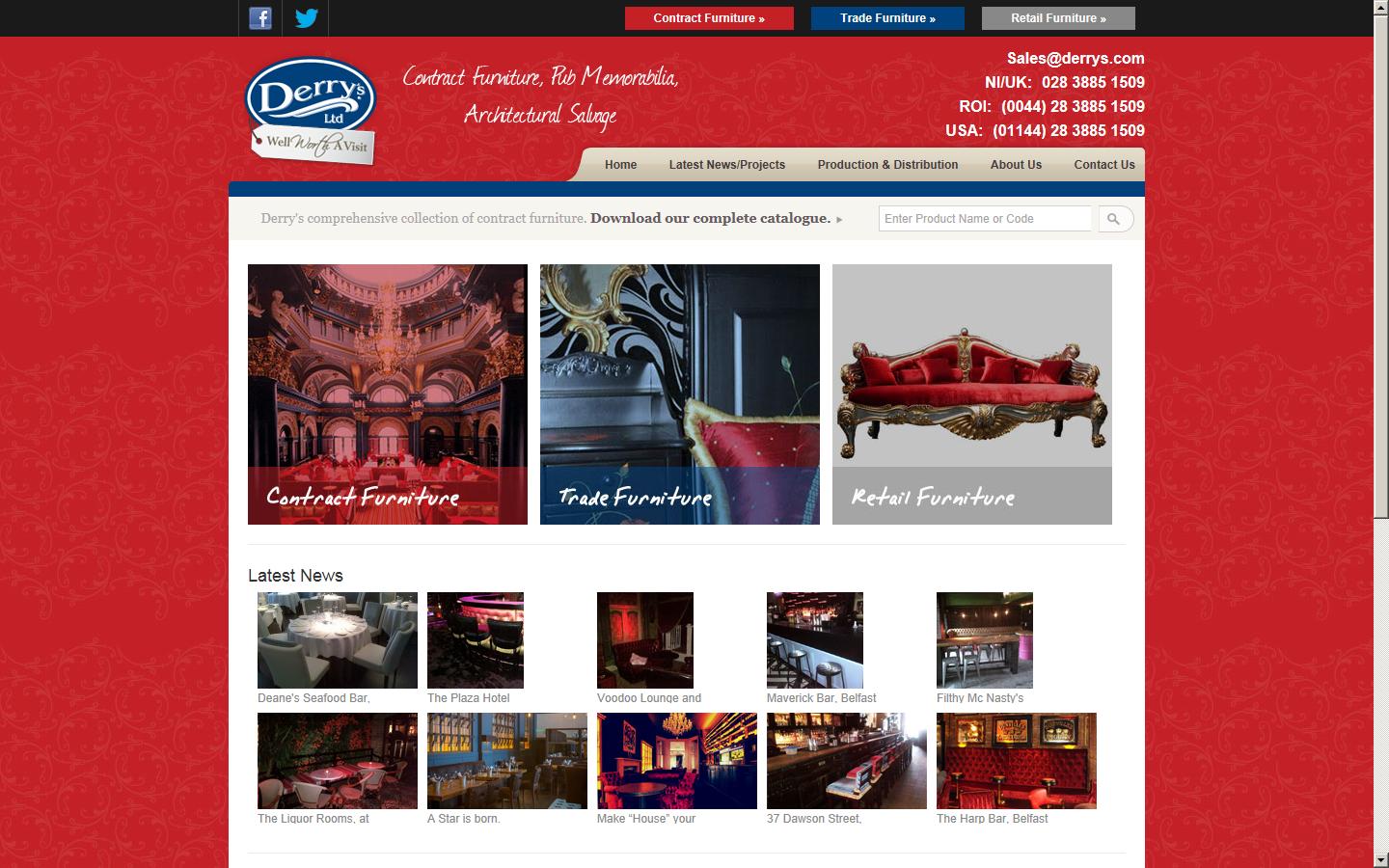 Derry''s Ltd Website