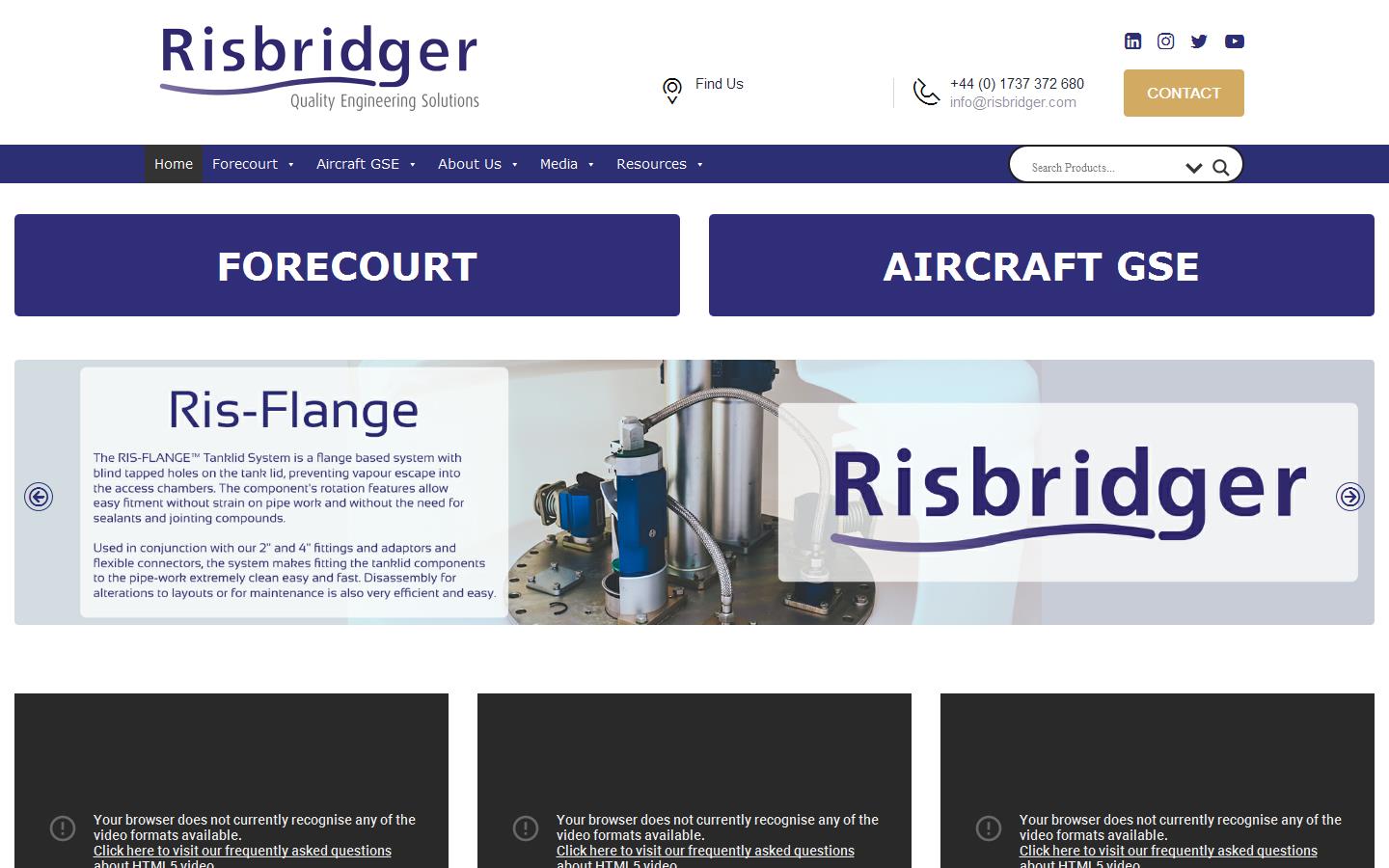 Risbridger Ltd Website