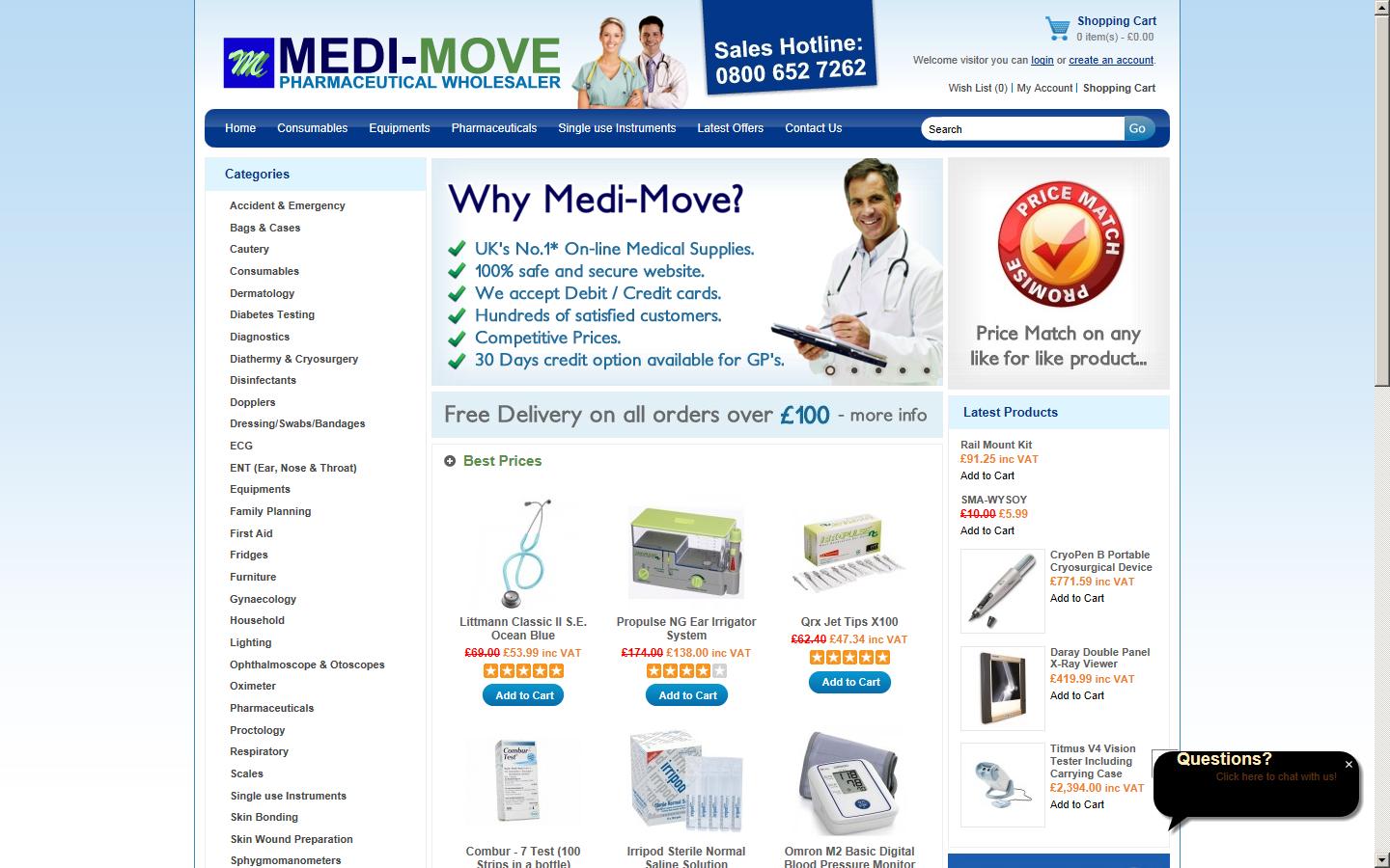 Medimove Ltd Website