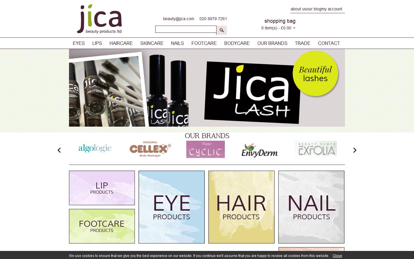 Jica Beauty Products Ltd  Website