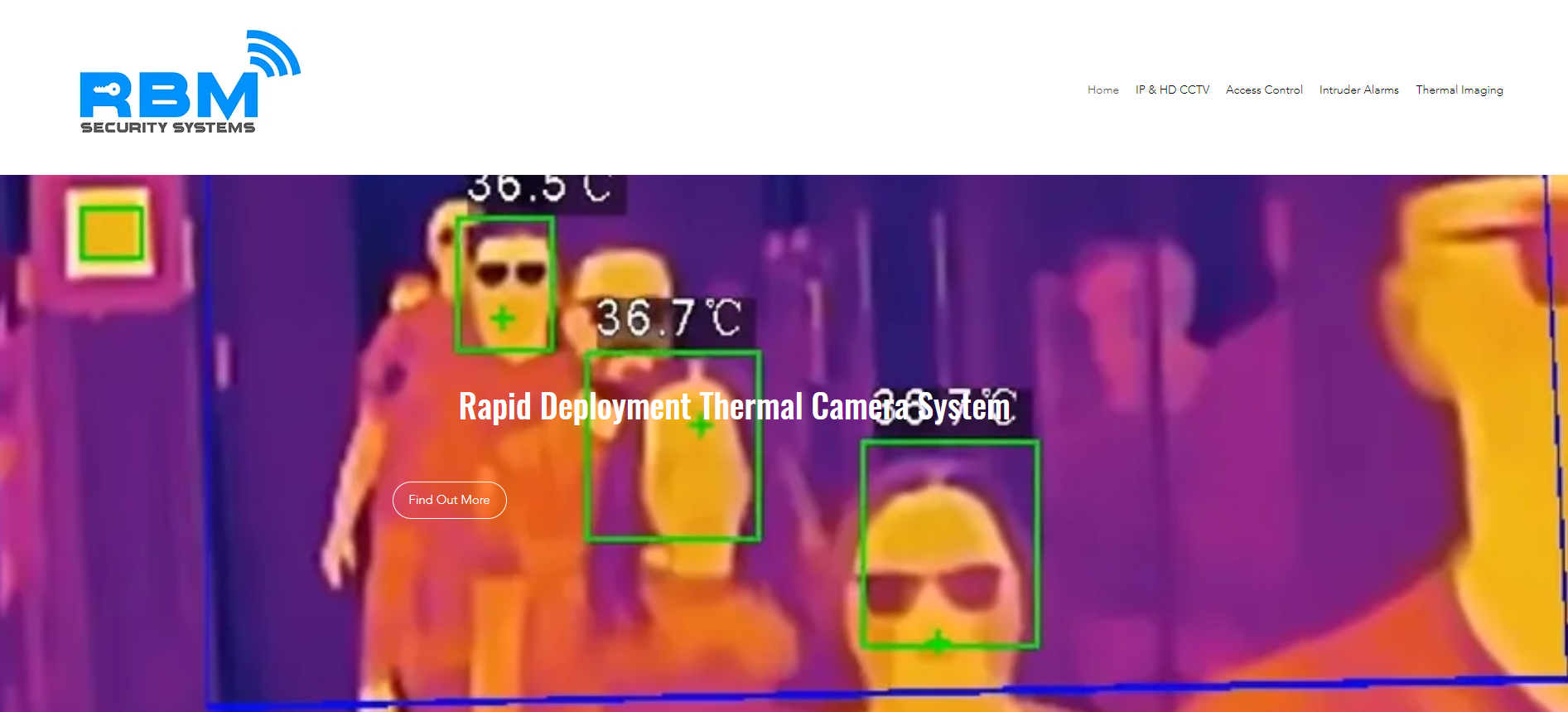 RBM CCTV & Security Systems Website