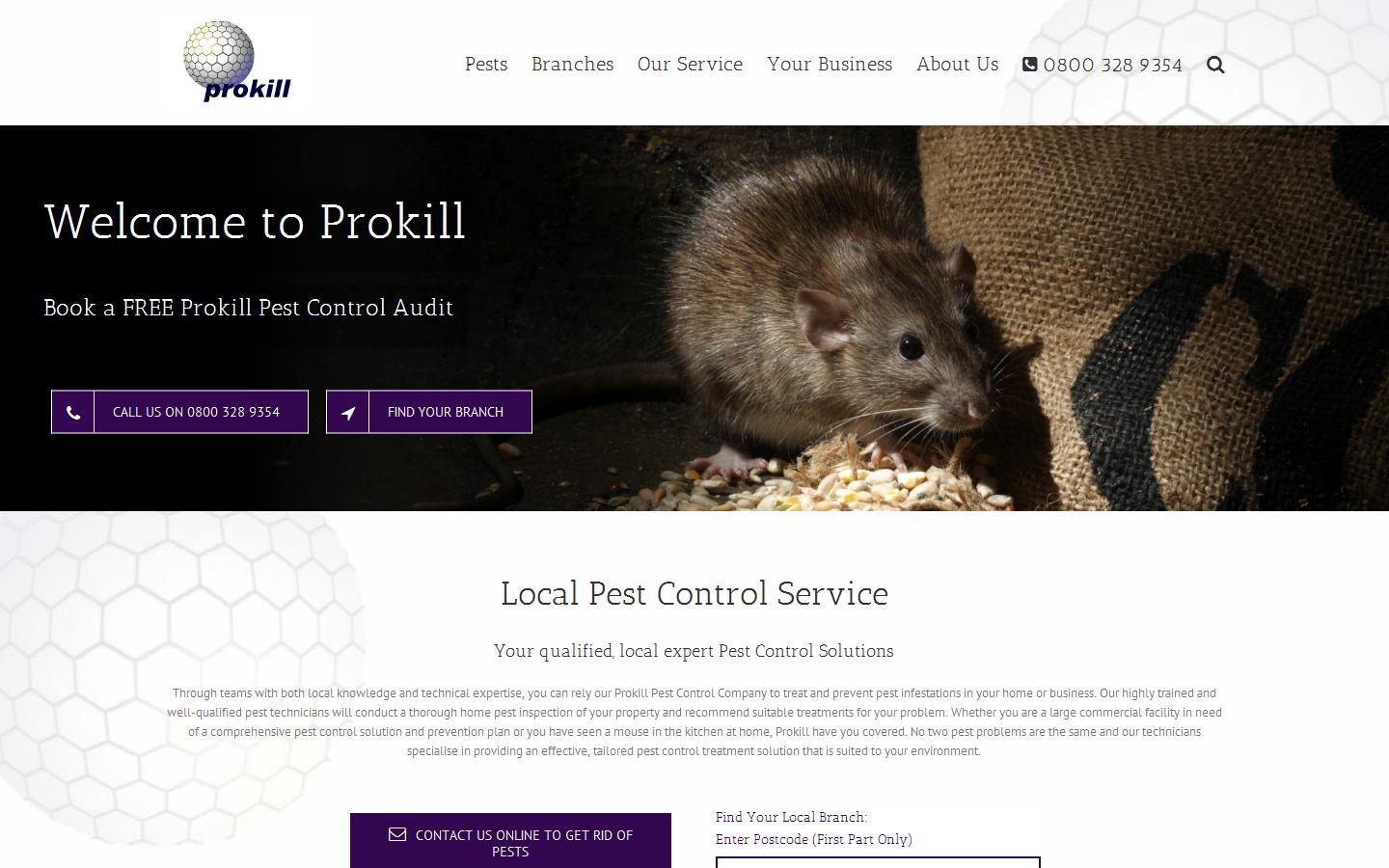 Prokill Pest Control Website