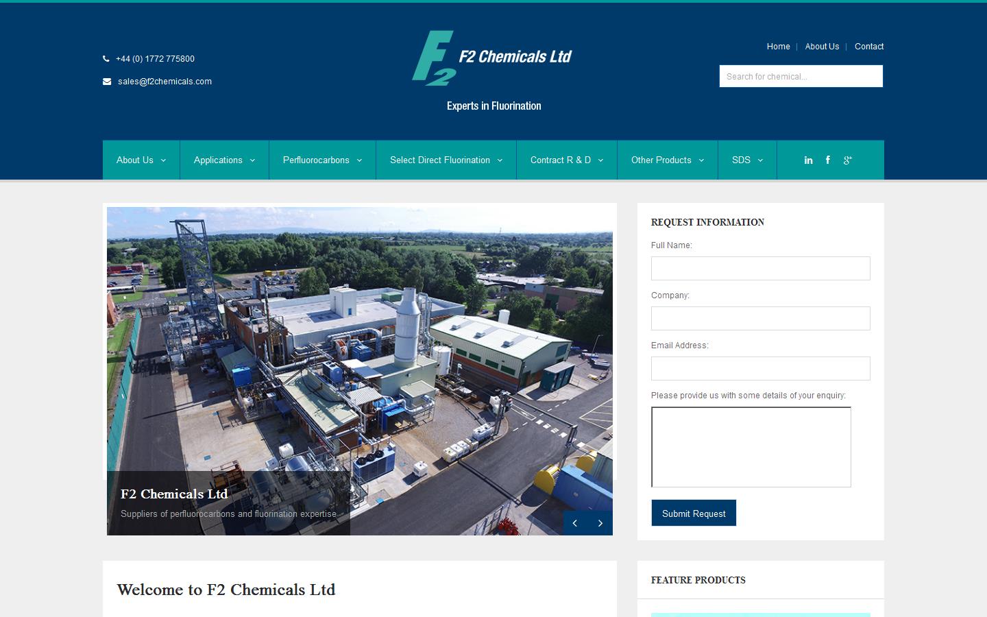 F2 Chemicals Ltd Website