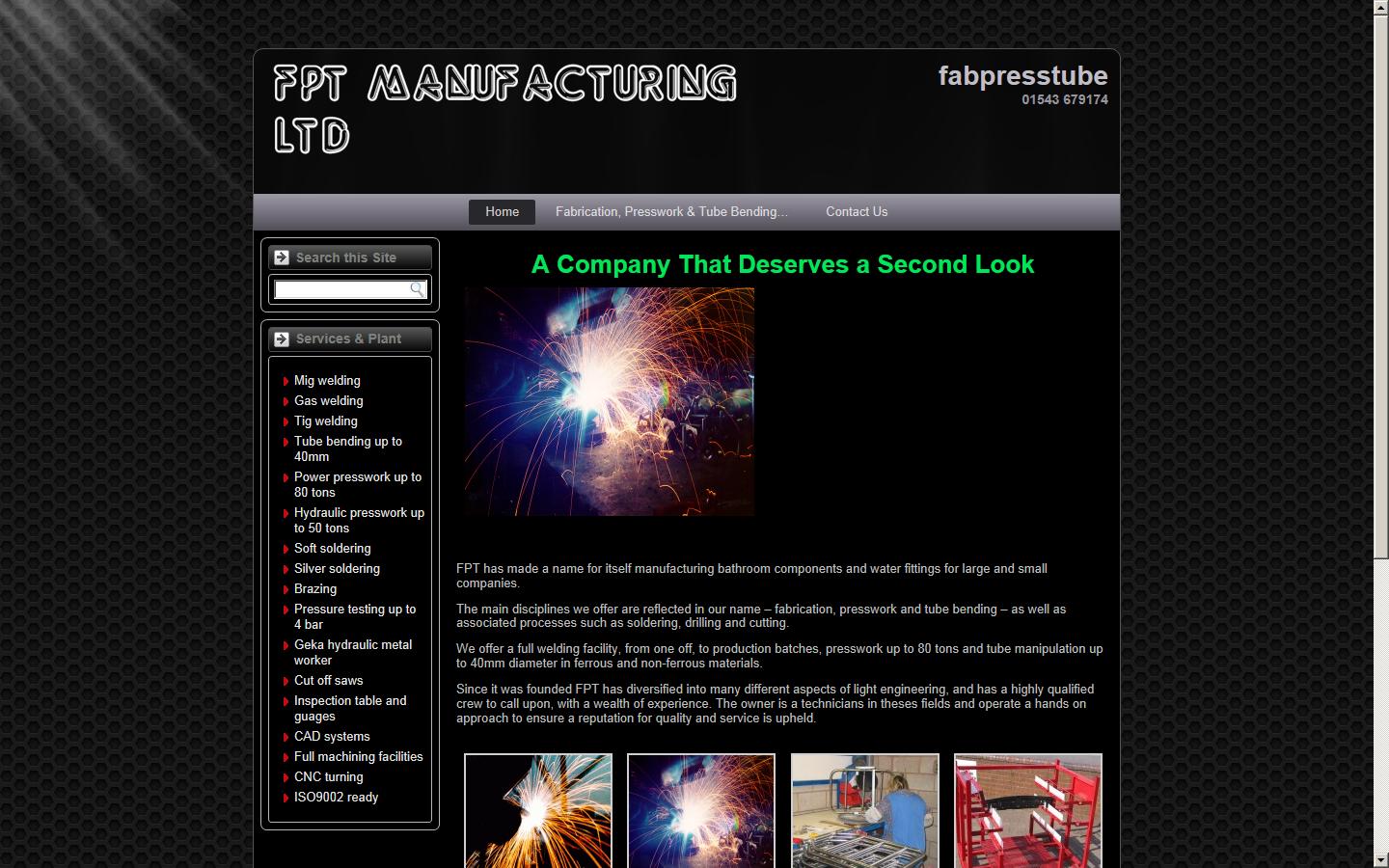 FPT MANUFACTURING LTD Website