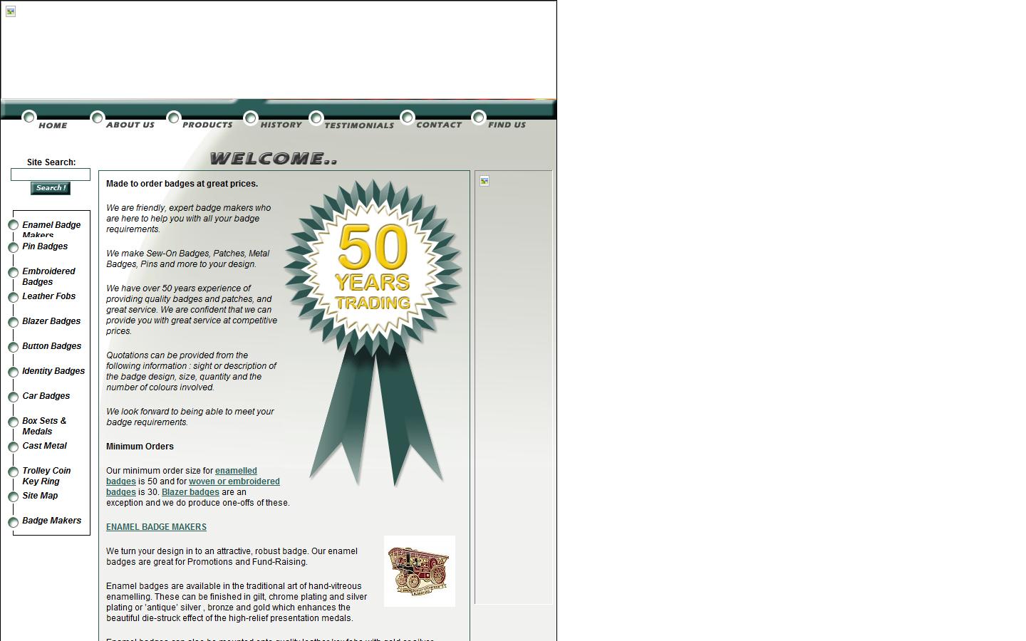 Premier Badges Ltd Website