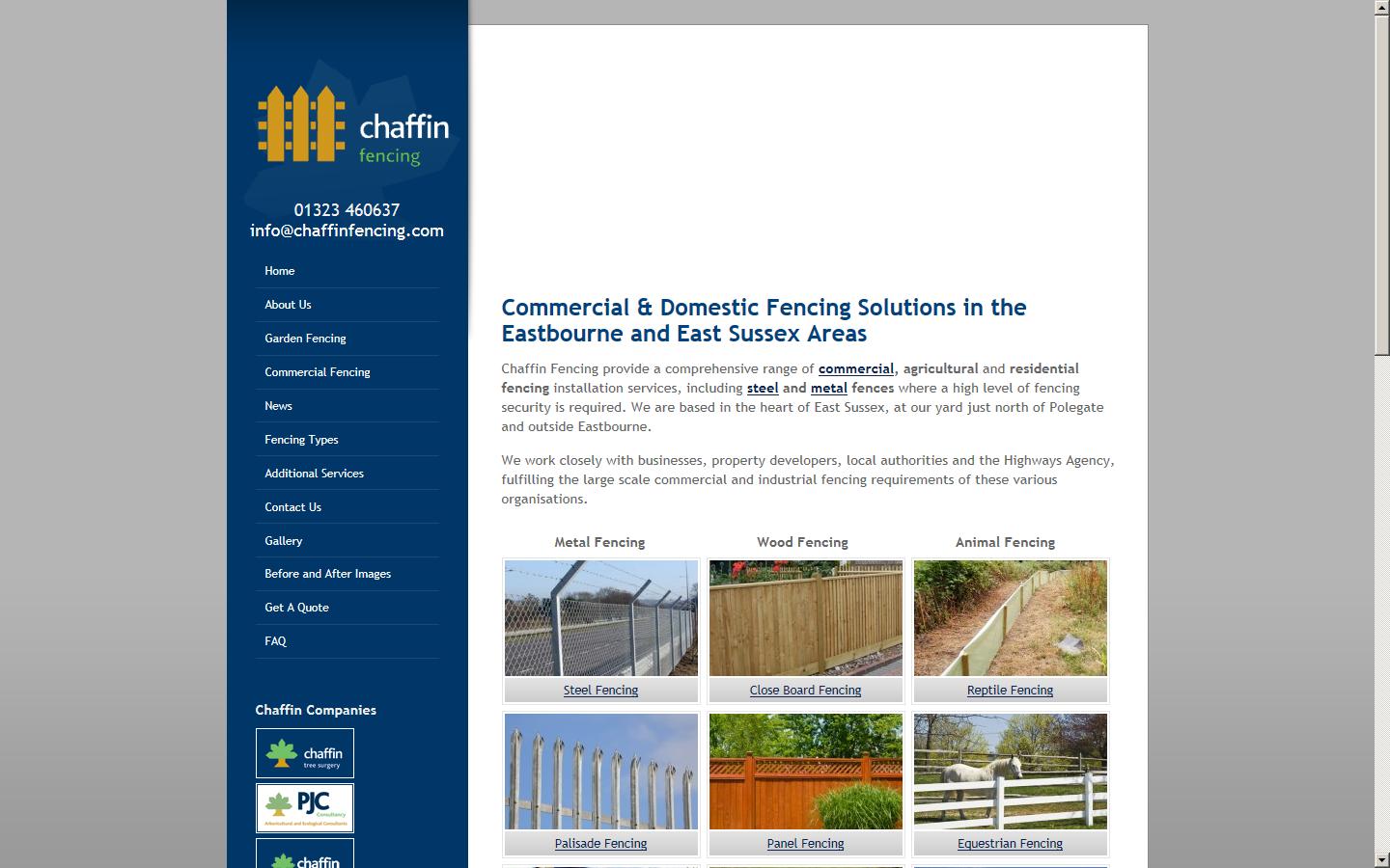 Chaffin Fencing Website