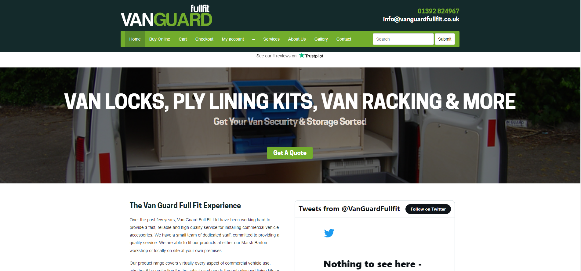 Van Guard Full Fit Limited Website