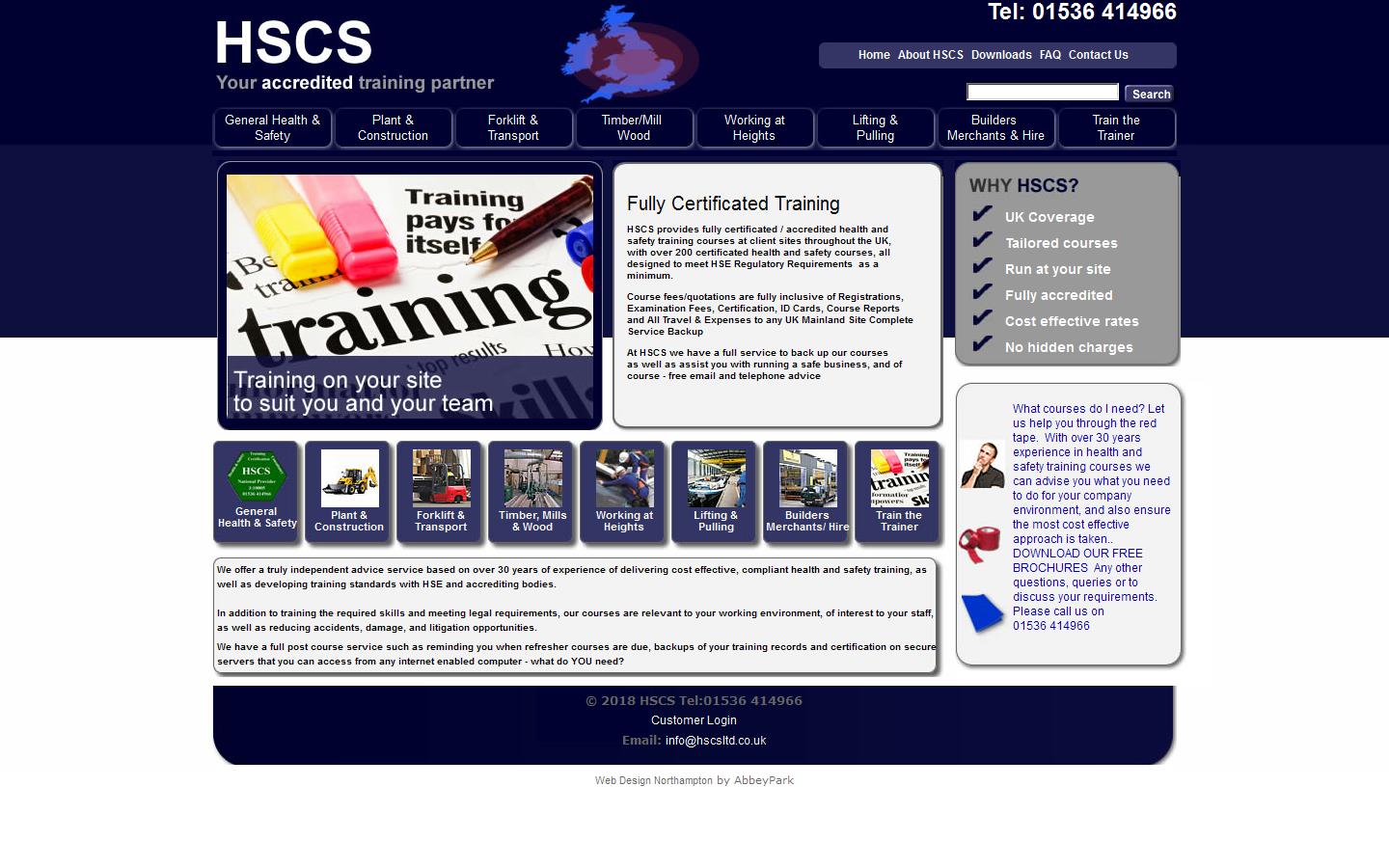 HSCS Ltd Website