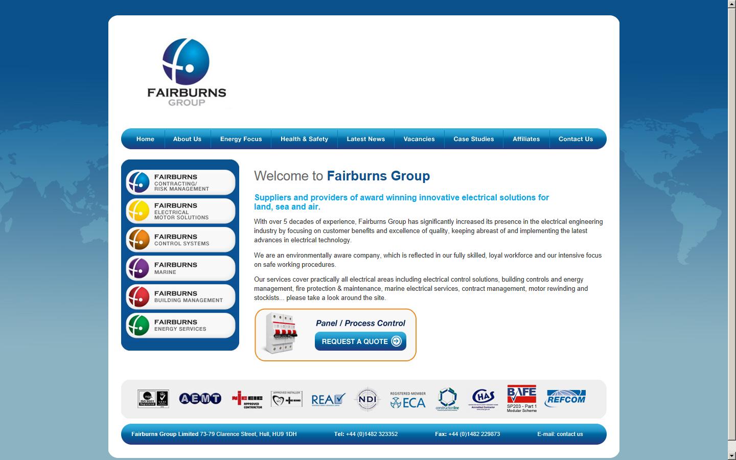 Fairburns Group Ltd Website