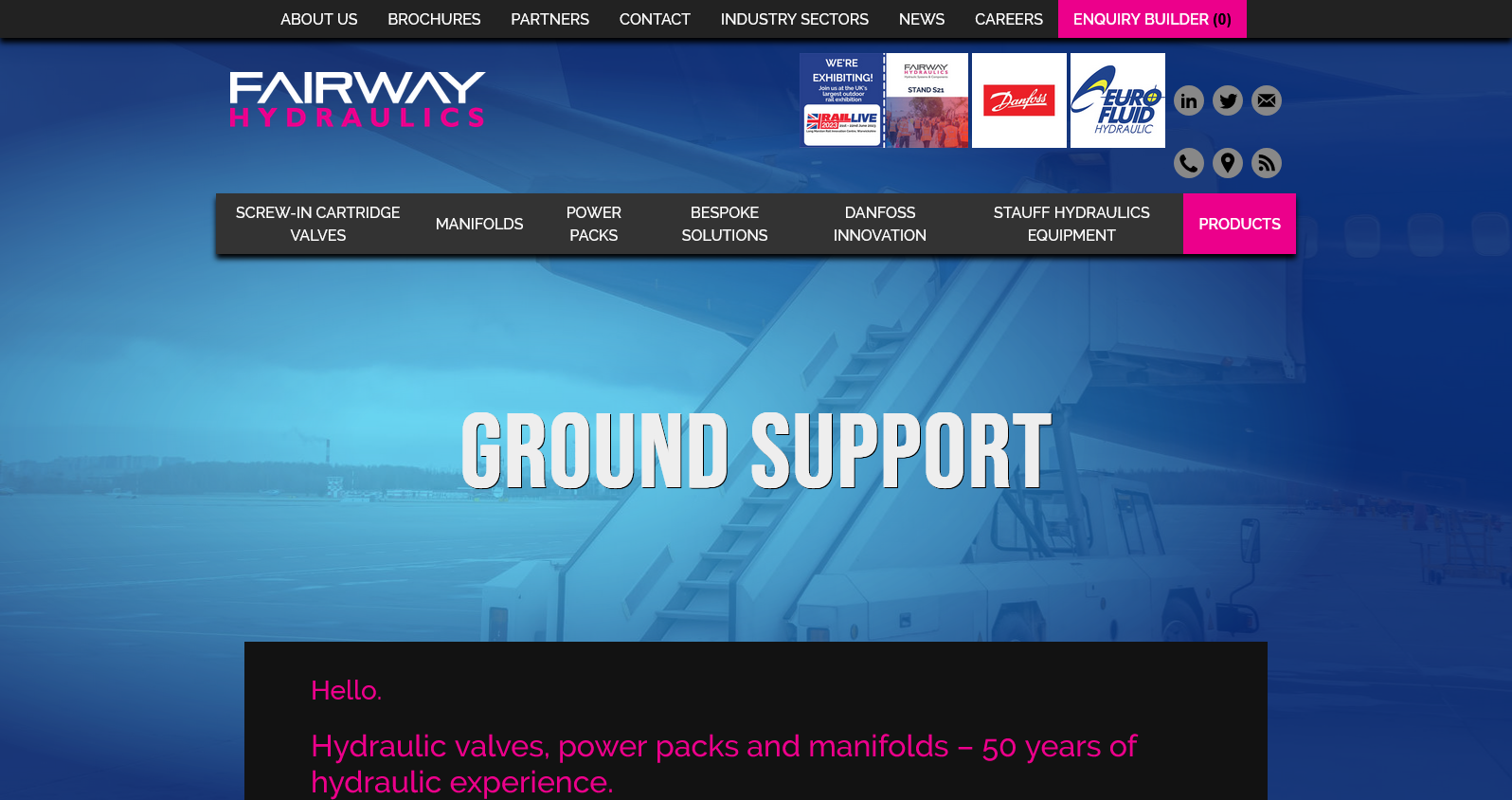 Fairway Hydraulics Ltd Website